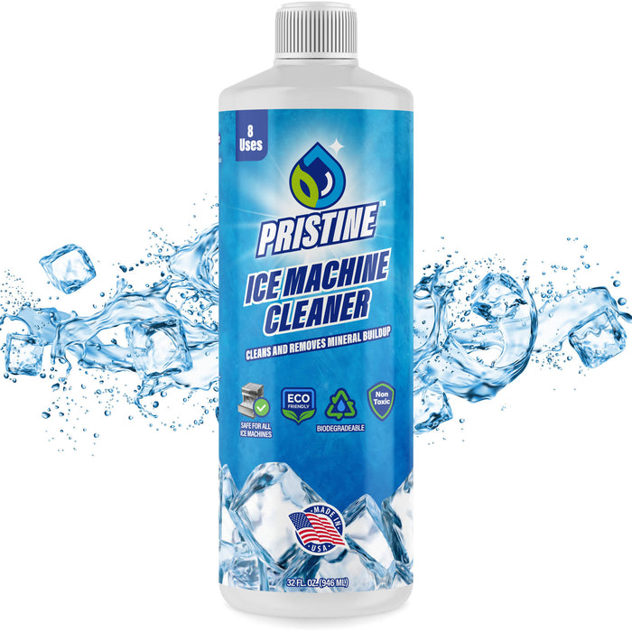 Pristine Ice Machine Cleaner & Descaler – Removes Limescale and Mineral Buildup for Clear, Fresh Ice