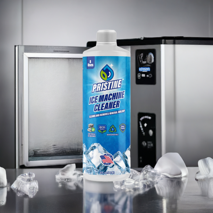 Pristine Ice Machine Cleaner & Descaler – Removes Limescale and Mineral Buildup for Clear, Fresh Ice