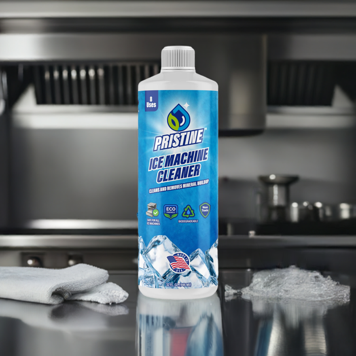 Pristine Ice Machine Cleaner & Descaler – Removes Limescale and Mineral Buildup for Clear, Fresh Ice