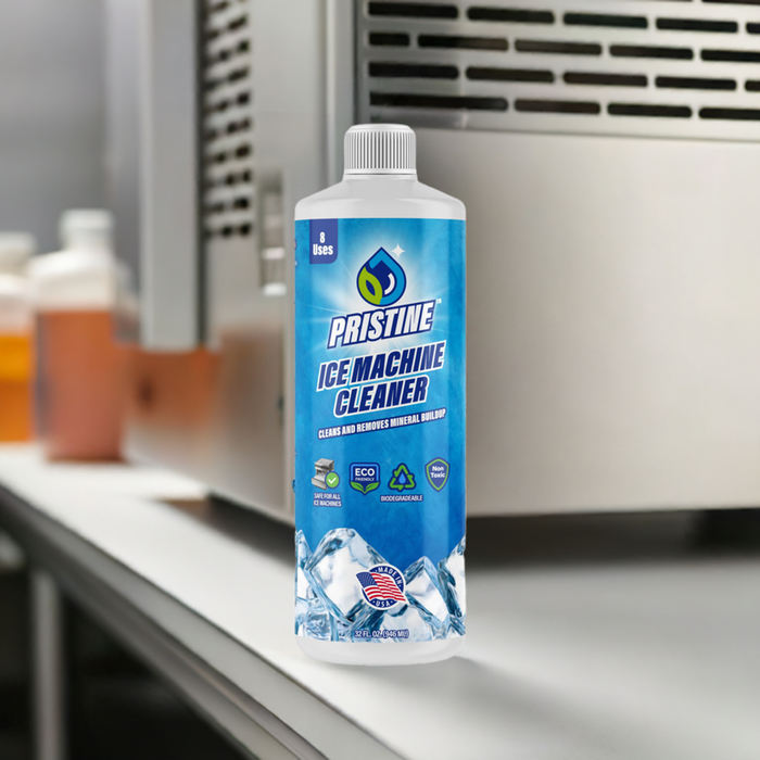 Pristine Ice Machine Cleaner & Descaler – Removes Limescale and Mineral Buildup for Clear, Fresh Ice