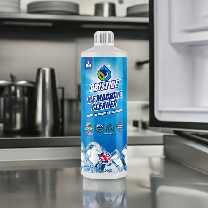 Pristine Ice Machine Cleaner & Descaler – Removes Limescale and Mineral Buildup for Clear, Fresh Ice